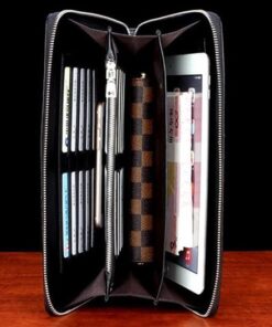 Clutch cầm tay da bò dập vân cá sấu CT25-D