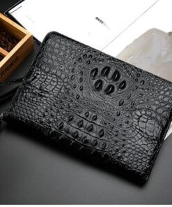 Clutch cầm tay da bò dập vân cá sấu CT25-D