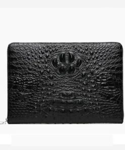 Clutch cầm tay da bò dập vân cá sấu CT25-D