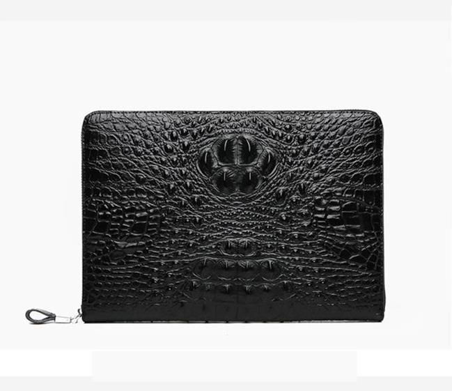 Clutch cầm tay da bò dập vân cá sấu CT25-D 27 Clutch cầm tay da bò dập vân cá sấu CT25-D
