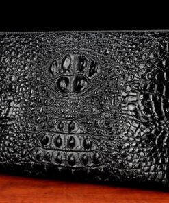 Clutch cầm tay da bò dập vân cá sấu CT25-D