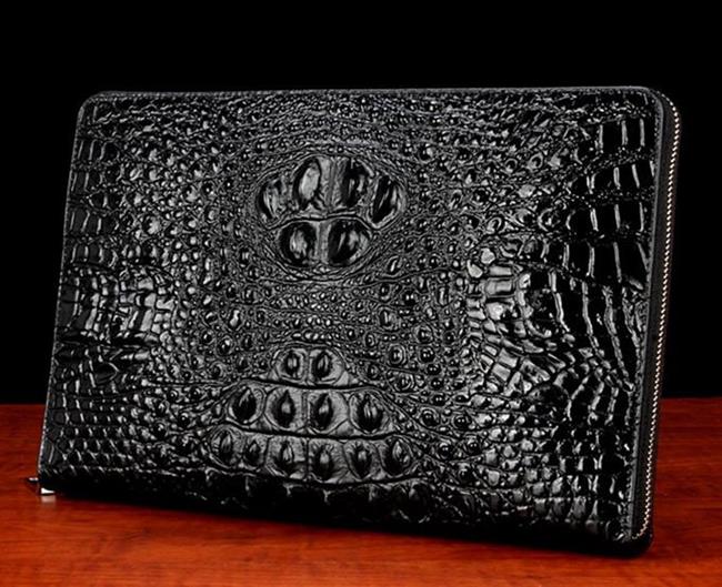 Clutch cầm tay da bò dập vân cá sấu CT25-D 20 Clutch cầm tay da bò dập vân cá sấu CT25-D