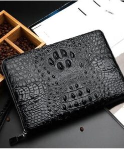 Clutch cầm tay da bò dập vân cá sấu CT25-D