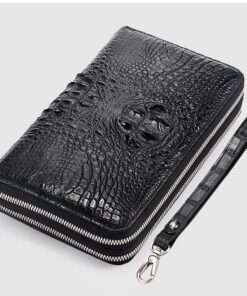 Clutch cầm tay da bò vân cá sấu CT20-D
