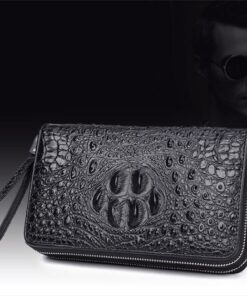 Clutch cầm tay da bò vân cá sấu CT20-D 5 Clutch cầm tay da bò vân cá sấu CT20-D