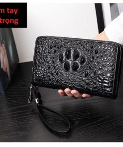 Clutch cầm tay da bò vân cá sấu CT20-D 6 Clutch cầm tay da bò vân cá sấu CT20-D
