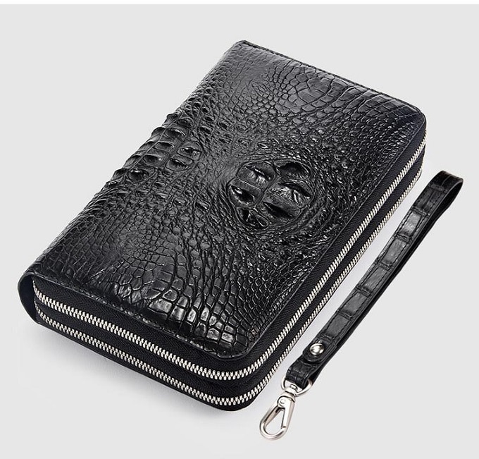 Clutch cầm tay da bò vân cá sấu CT20-D