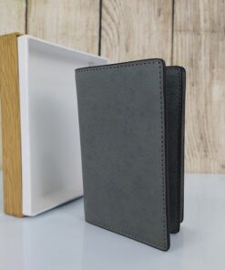 Bóp da thật màu xám VDD62