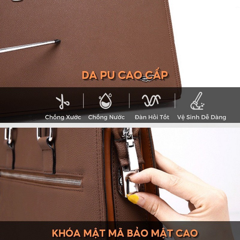 Cặp da khóa số sườn UT58-N