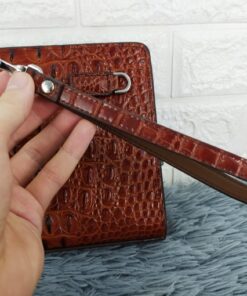 Ví dài cầm tay khóa số màu nâu cao cấp CT01-N