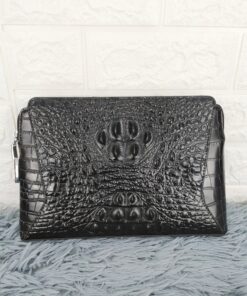 Clutch cầm tay khóa số vân cá sấu CT23-D