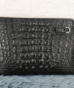 Clutch cầm tay khóa số vân cá sấu CT23-D