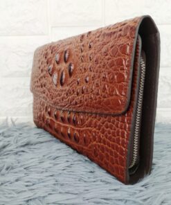 Clutch cầm tay vân cá sấu CT26-N