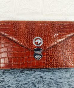Clutch vân cá sấu khóa cài CT22-N