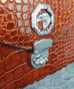 Clutch vân cá sấu khóa cài CT22-N