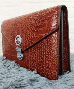 Clutch vân cá sấu khóa cài CT22-N