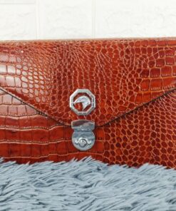 Clutch vân cá sấu khóa cài CT22-N