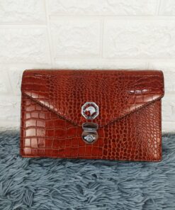 Clutch vân cá sấu khóa cài CT22-N