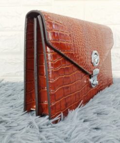 Clutch vân cá sấu khóa cài CT22-N