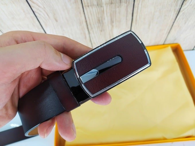 Dây lưng nam da bò mặt viền kim loại VOX14 10 Dây lưng nam da bò mặt viền kim loại VOX14