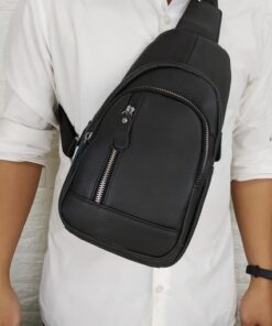 Túi đeo chéo, đeo ngực da bò xịn TC06