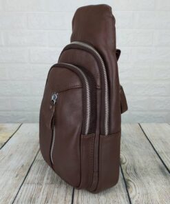 Túi đeo chéo, đeo ngực da bò xịn TC06