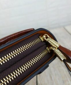 Clutch nam da bò màu nâu cao cấp VOC08