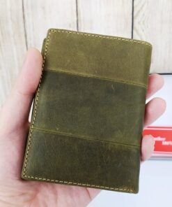 Ví da Cefiro dáng đứng màu xanh rêu NX23 10 Ví da Cefiro dáng đứng màu xanh rêu NX23