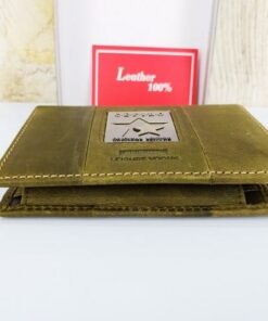 Ví da Cefiro dáng đứng màu xanh rêu NX23 5 Ví da Cefiro dáng đứng màu xanh rêu NX23