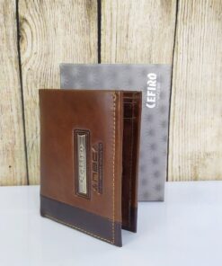 Ví da nam Cefiro viền chỉ nổi độc đáo DN49