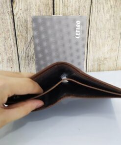 Ví da nam Cefiro viền chỉ nổi độc đáo DN49