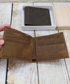 Ví da nam Handmade da sáp Squezino VDD16