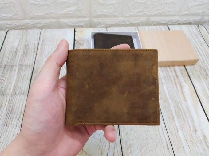 Ví da nam Handmade da sáp Squezino VDD16